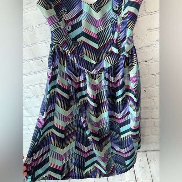 Billabong Green, Blue & Purple Sleeveless dress size M - Picture 11 of 14
